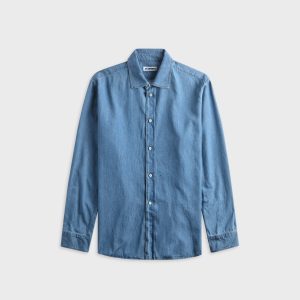 Jil Sander Cotton Chambray Shirt - Magnet