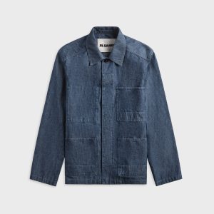 Jil Sander Cotton Chambray Blouson - Indigo