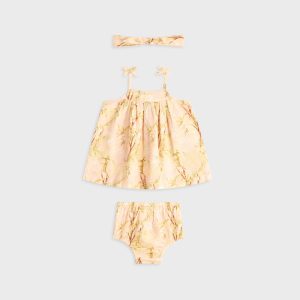 Kith Baby Printed Raelyn Bloomer Set - Sand Rose