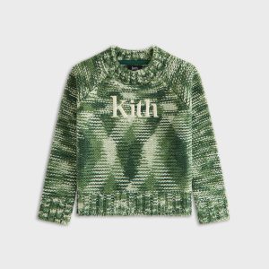 Kith Kids Space Dye Logo Sweater - Bay Breeze