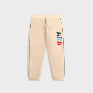Kith Kids Sherpa Logo Sweatpant - Oat