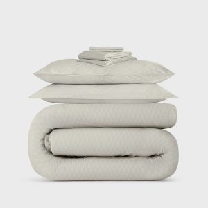 Kith Monogram King Size Bedding Set - Concrete