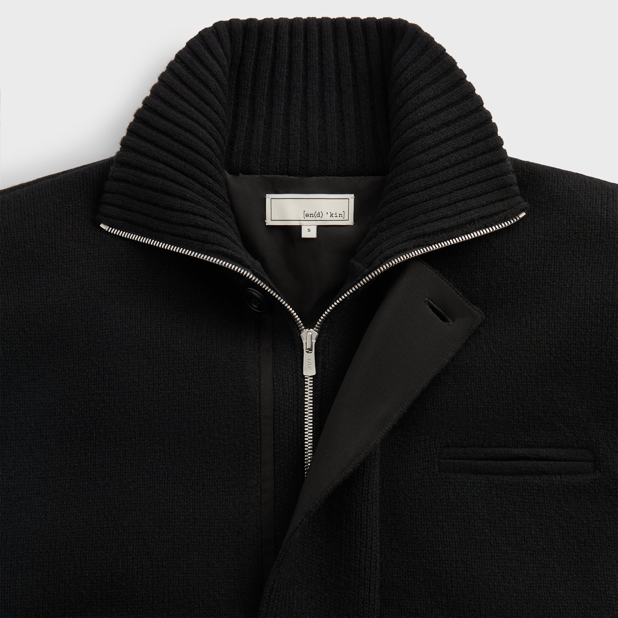 &Kin Darwin Knit Puffer - Black - Image 4