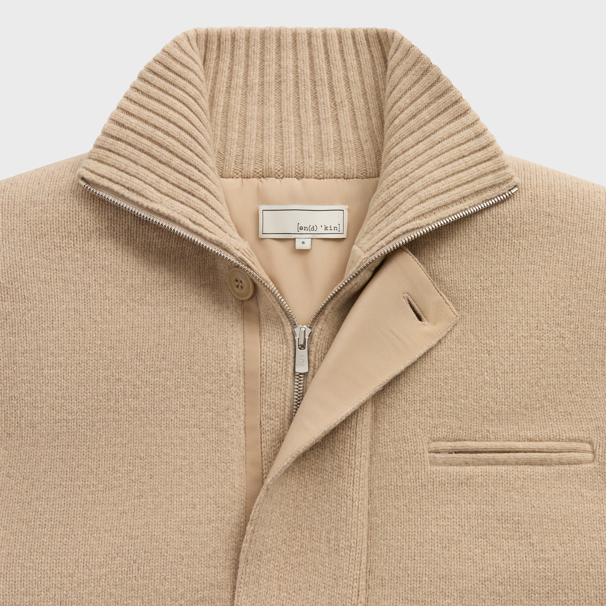 &Kin Darwin Knit Puffer - Canvas - Image 4