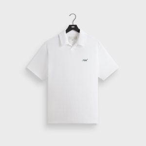 Kith Micro Waffle Drew Polo Shirt - White