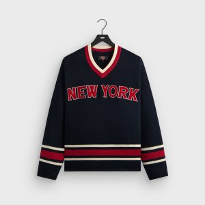 Kith for the New York Knicks Classic Beau Knit Sweater - Nocturnal