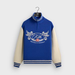Kith Quarter Zip Wyona Sweater - Cyclone