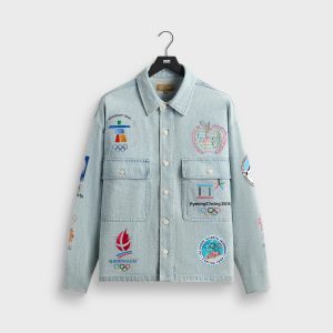Kith for Olympics Heritage Marks Henson Shirt - Light Indigo