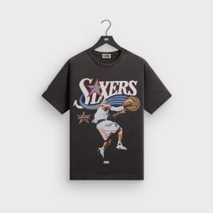Kith for NBA All-Star Philadelphia 76ers Allen Iverson Vintage Tee - Black