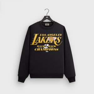 Kith for NBA All-Star Los Angeles Lakers Nelson Crewneck - Black