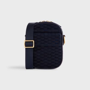 Kith Monogram Suede Passenger K15 Bag - Ink