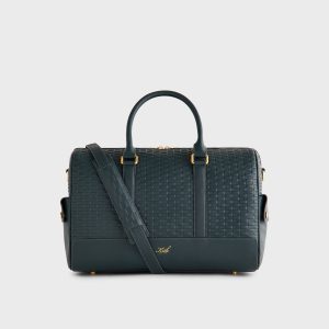 Kith Monogram Leather Explorer Traveler K40 Duffle Bag - Stadium