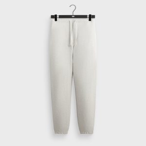 Kith Sueded French Terry Emmons Sweatpant - Light Heather Grey
