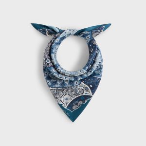 Kith Printed Mandala Silk Scarf - Novel