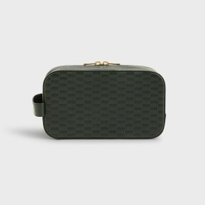 Kith Monogram Leather Dopp Kit - Equestrian