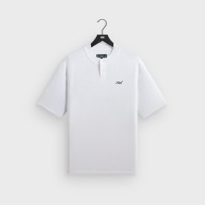 Kith Micro Waffle Tristan Henley - White