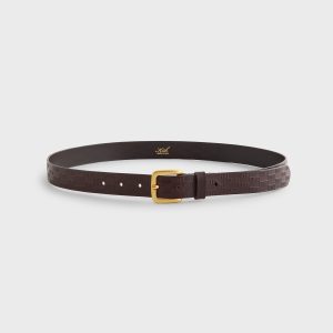 Kith Monogram Vachetta Leather Belt - Incognito