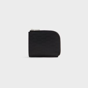 Kith Monogram Vachetta Zip Wallet - Black