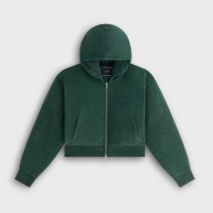 Kith Women Bex Cropped Sueded Jersey Puffer - Montane