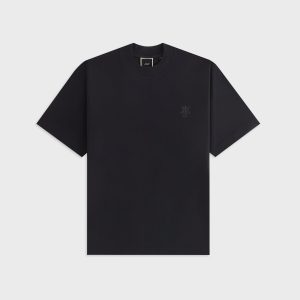 Kith Women Mockneck Vintage Sueded Tee - Black