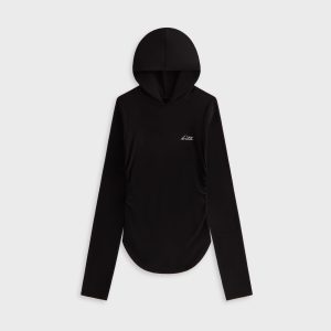 Lisa for Kith Women Sofi Ruched Hoodie - Black