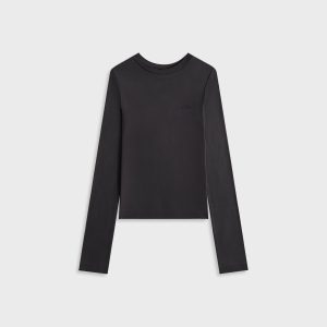 Kith Women Nori Cupro Long Sleeve - Black