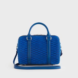 Kith Women Suede Monogram Harlowe Bag - Lake