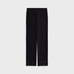 Lisa for Kith Women Elise Lace Low Rise Pant - Black