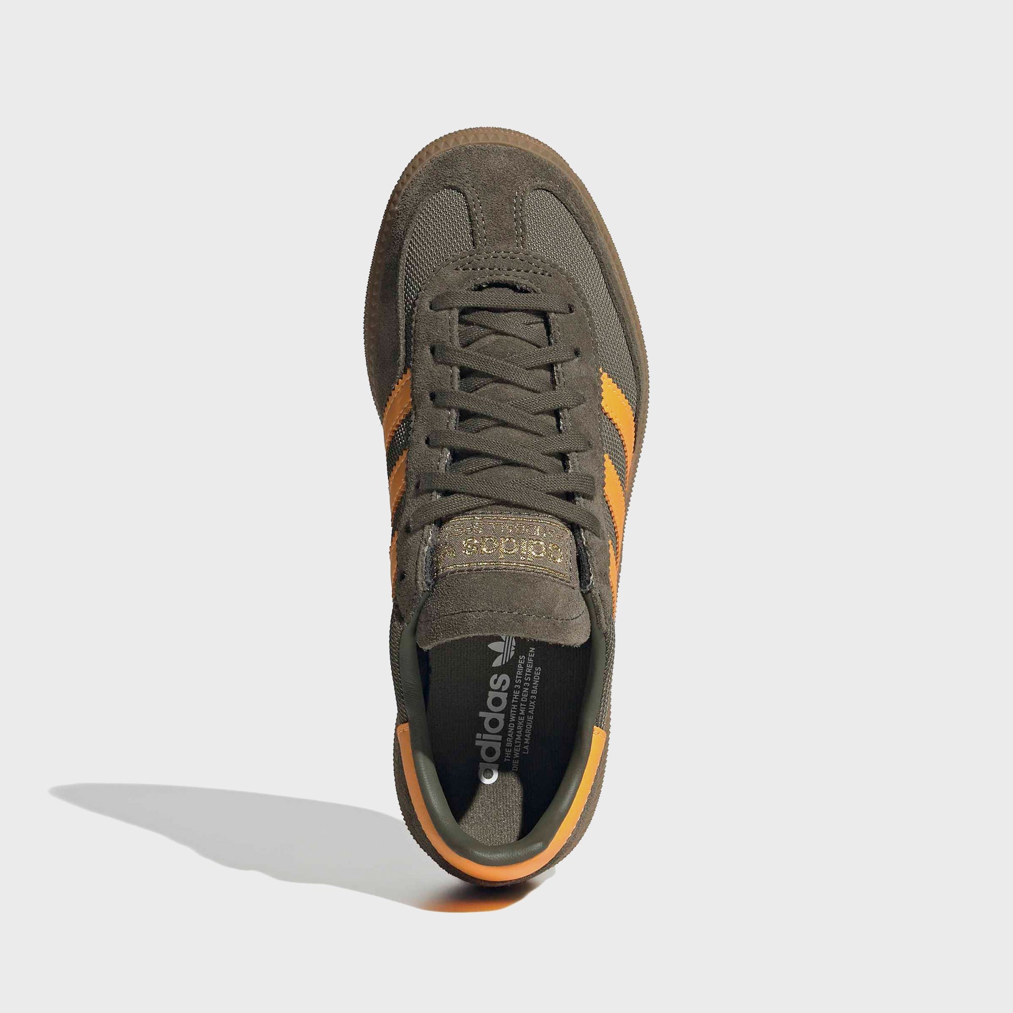 adidas GS Handball Spezial - Olive Strata / Pure Tangerine / Gum4 - Image 3