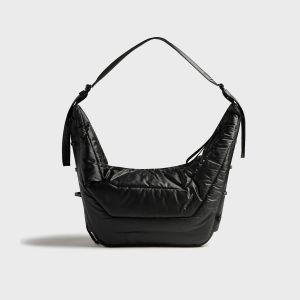 Lemaire Large Soft Game Bag - Ash Black