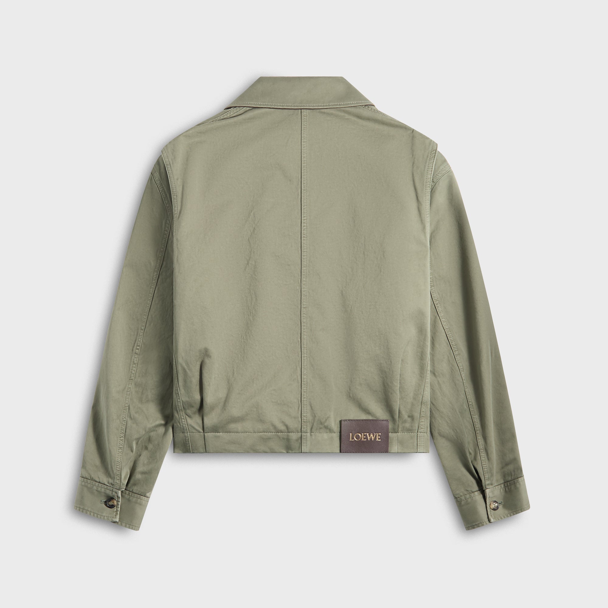 Loewe Belted Jacket - Khaki Green - Image 2