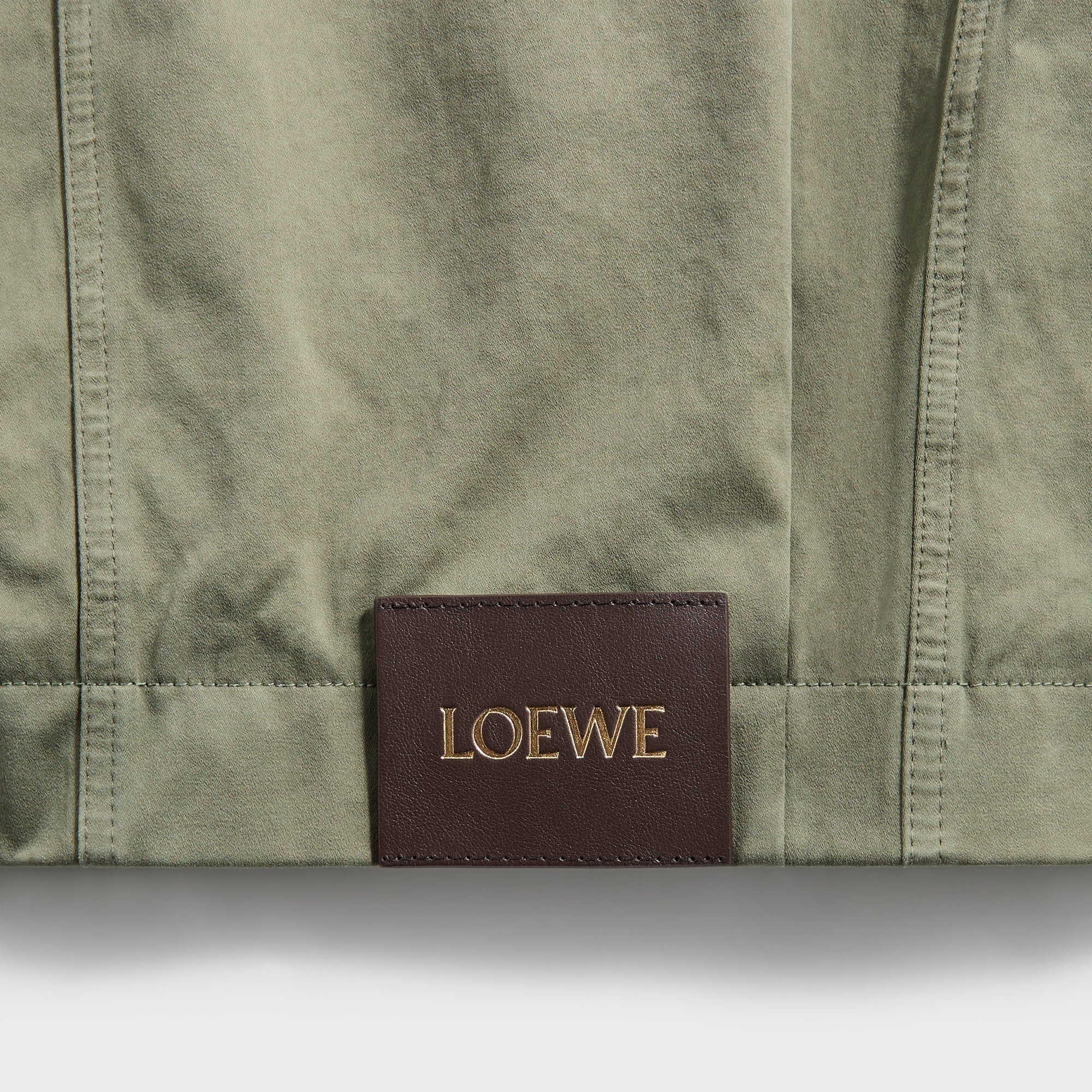 Loewe Belted Jacket - Khaki Green - Image 3