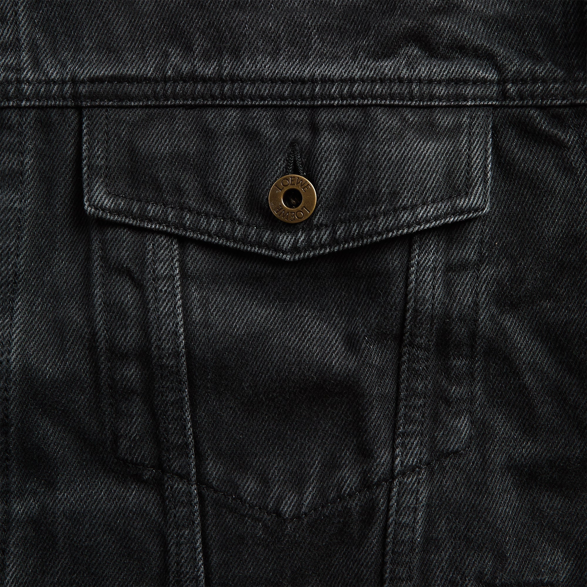 Loewe Anagram Denim Jacket - Black - Image 3