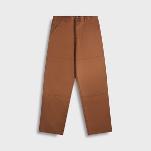 Moncler Logo Gabardine Trousers - Brown