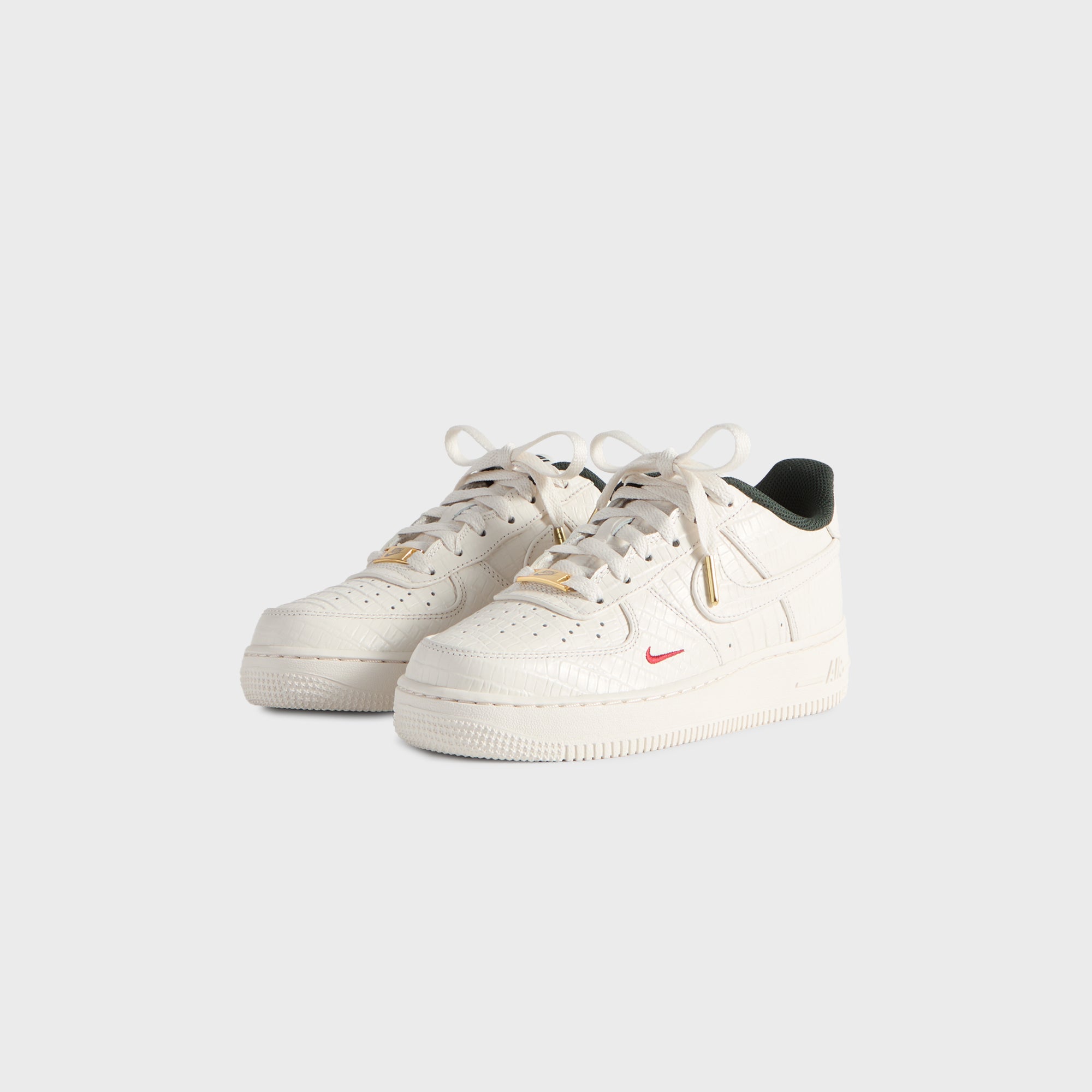Kith for Nike GS Air Force 1 - Phantom / Black Spruce / Varsity Red - Image 2