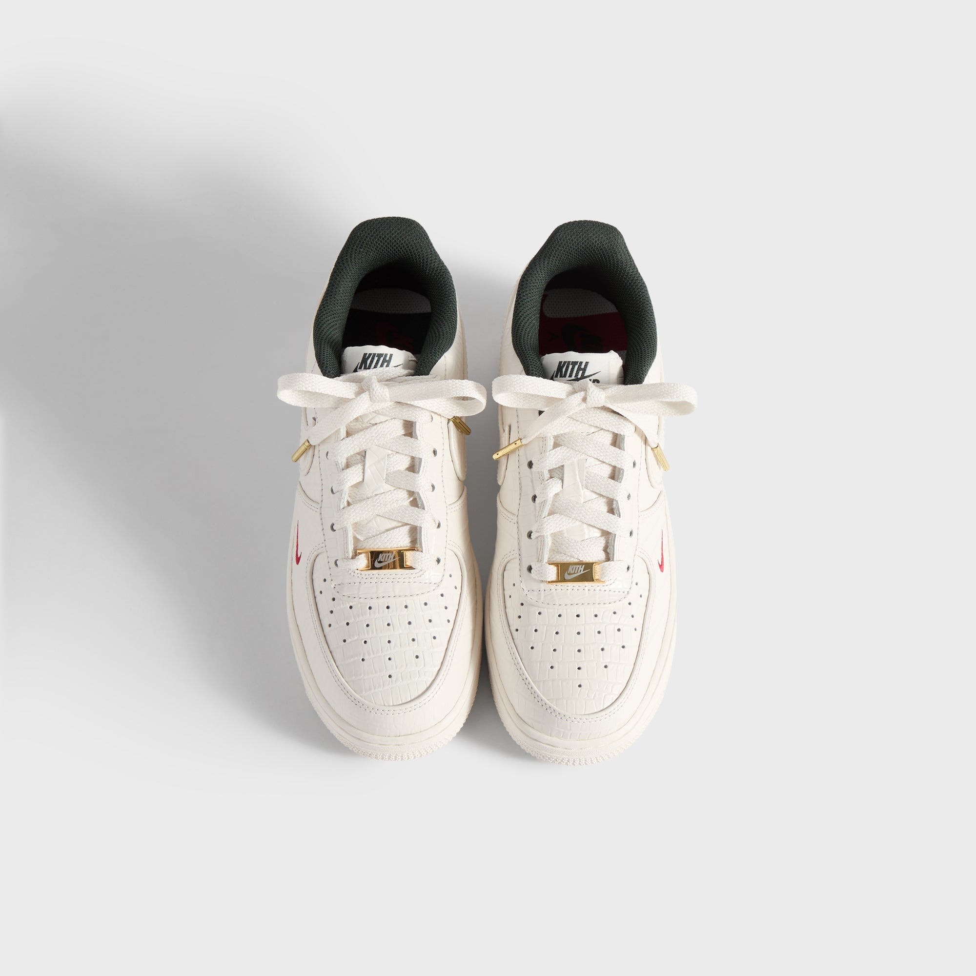 Kith for Nike GS Air Force 1 - Phantom / Black Spruce / Varsity Red - Image 6