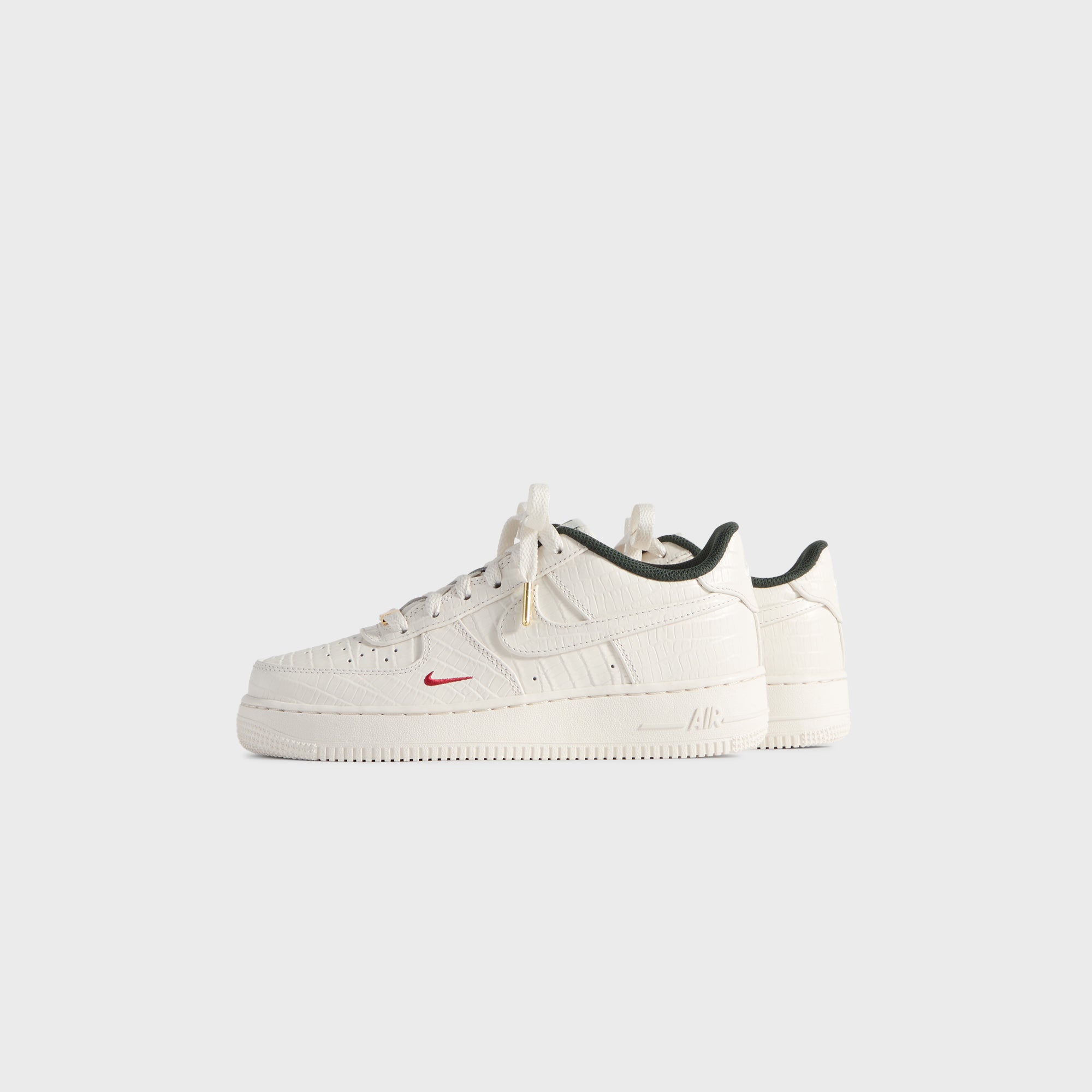 Kith for Nike GS Air Force 1 - Phantom / Black Spruce / Varsity Red - Image 4