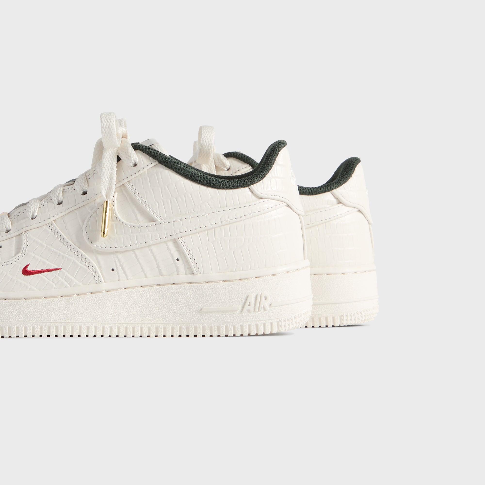 Kith for Nike GS Air Force 1 - Phantom / Black Spruce / Varsity Red - Image 3