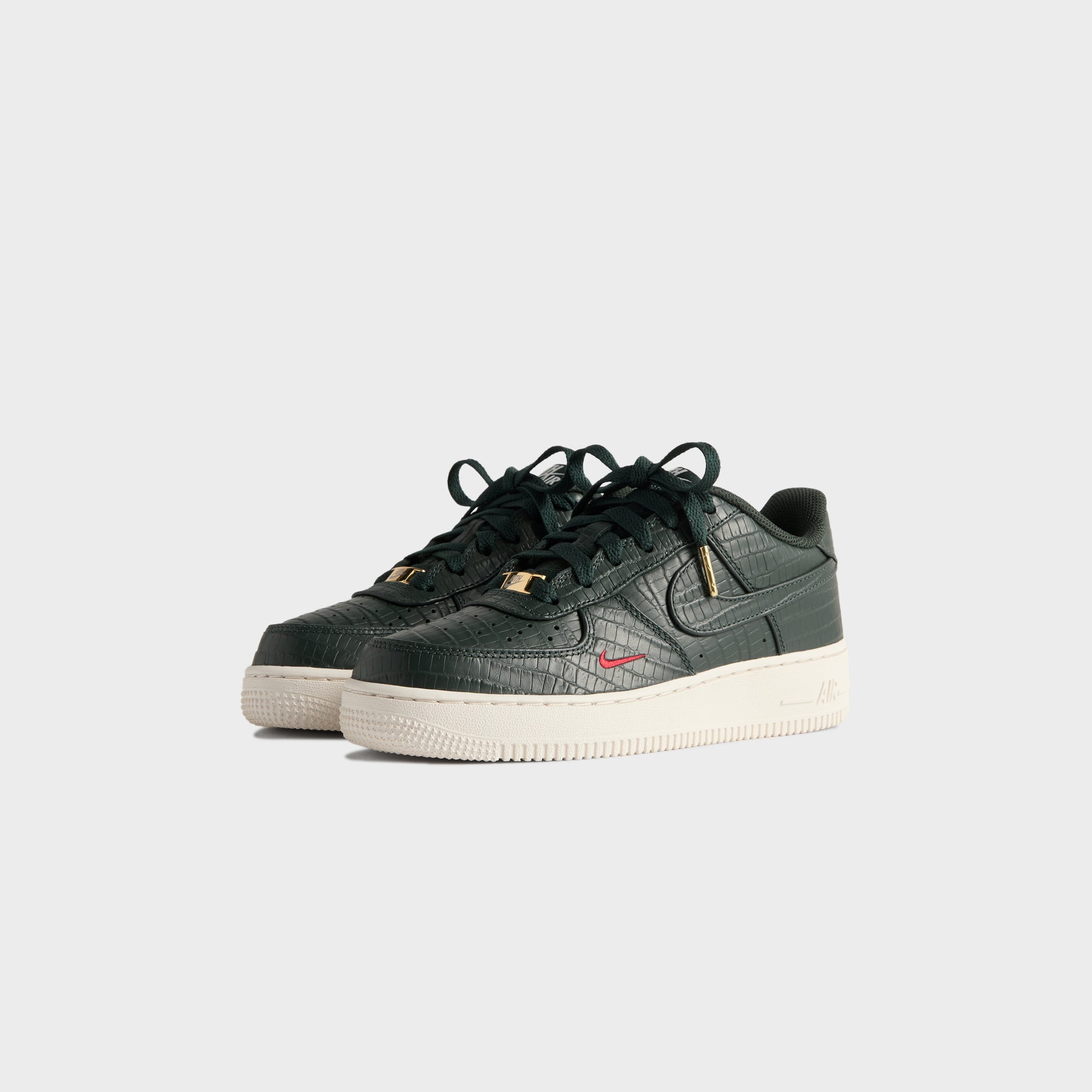 Kith for Nike GS Air Force 1 - Black Spruce / Phantom / Varsity Red - Image 2