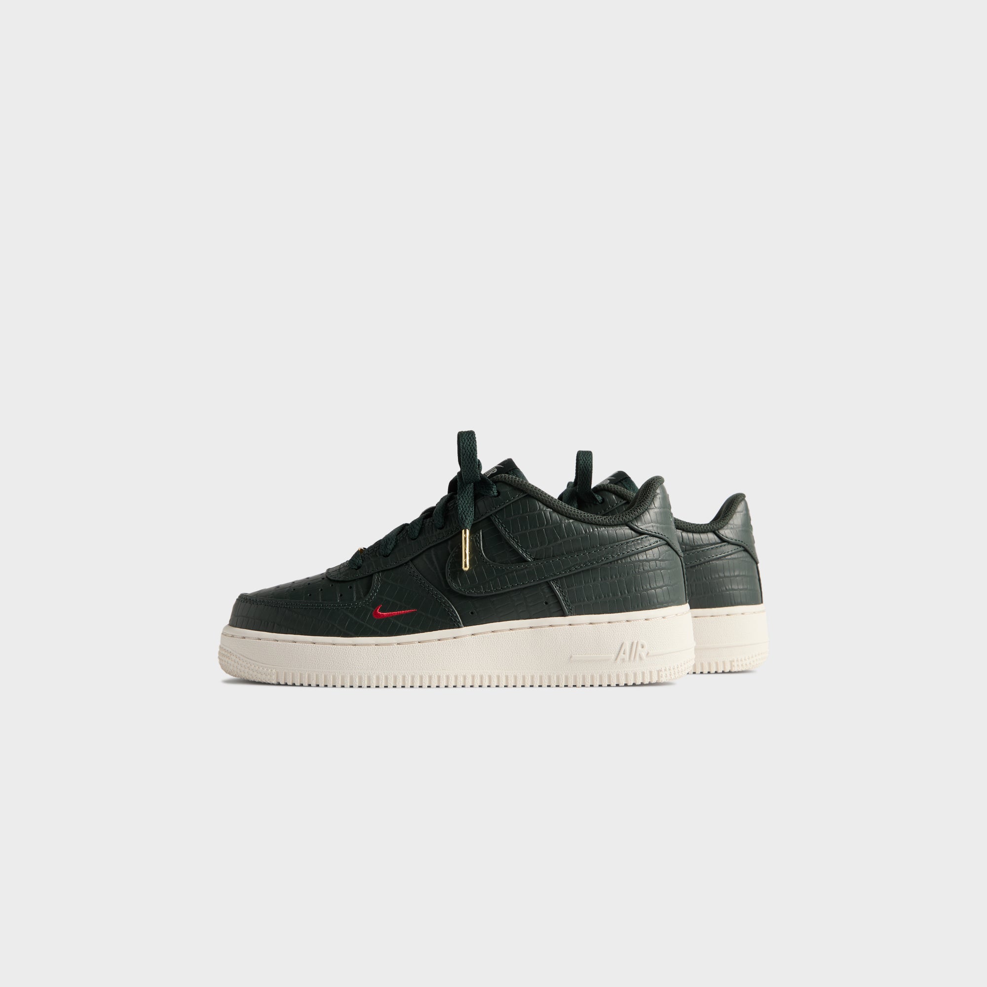 Kith for Nike GS Air Force 1 - Black Spruce / Phantom / Varsity Red - Image 4