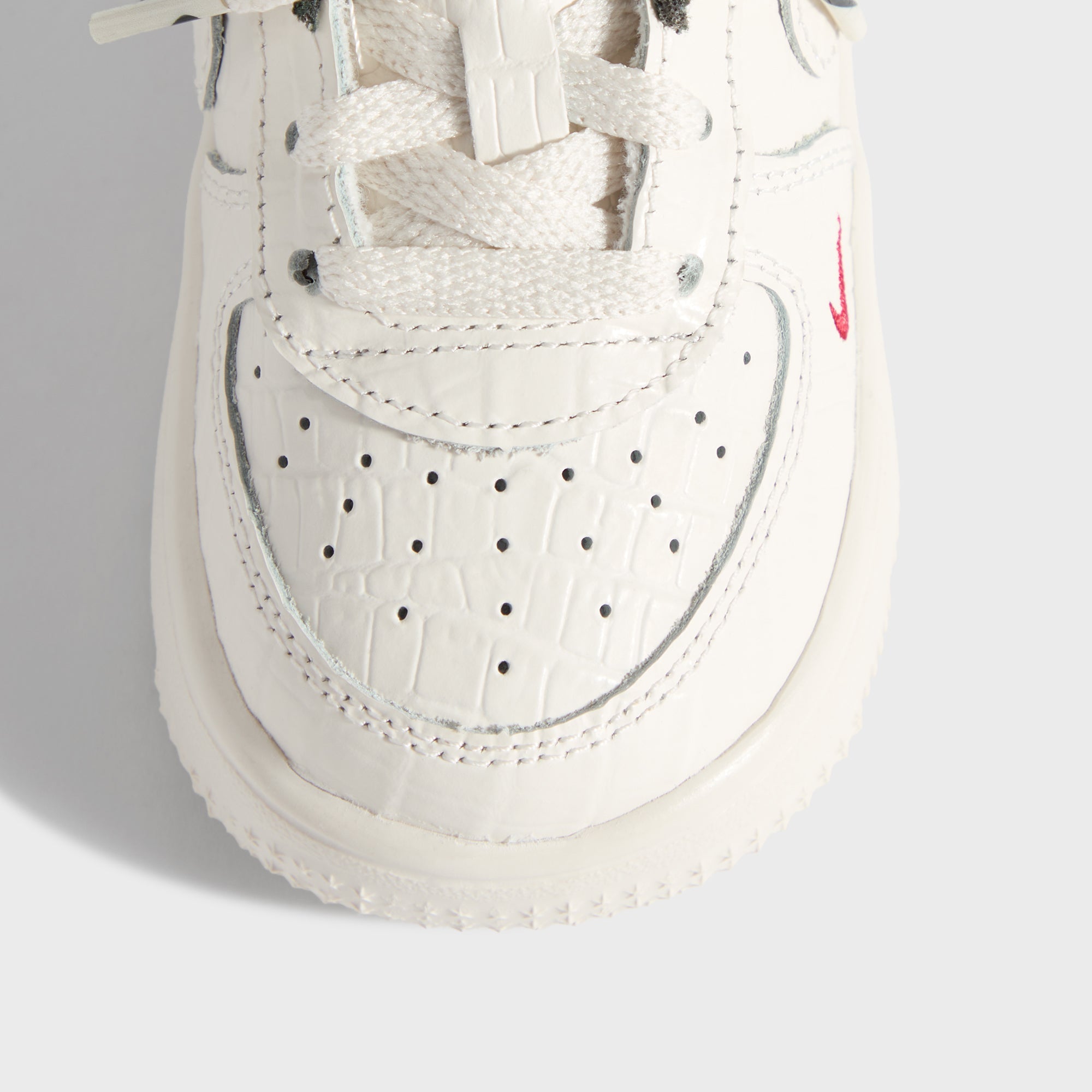 Kith for Nike TD Air Force 1 - Phantom / Black Spruce / Varsity Red - Image 7