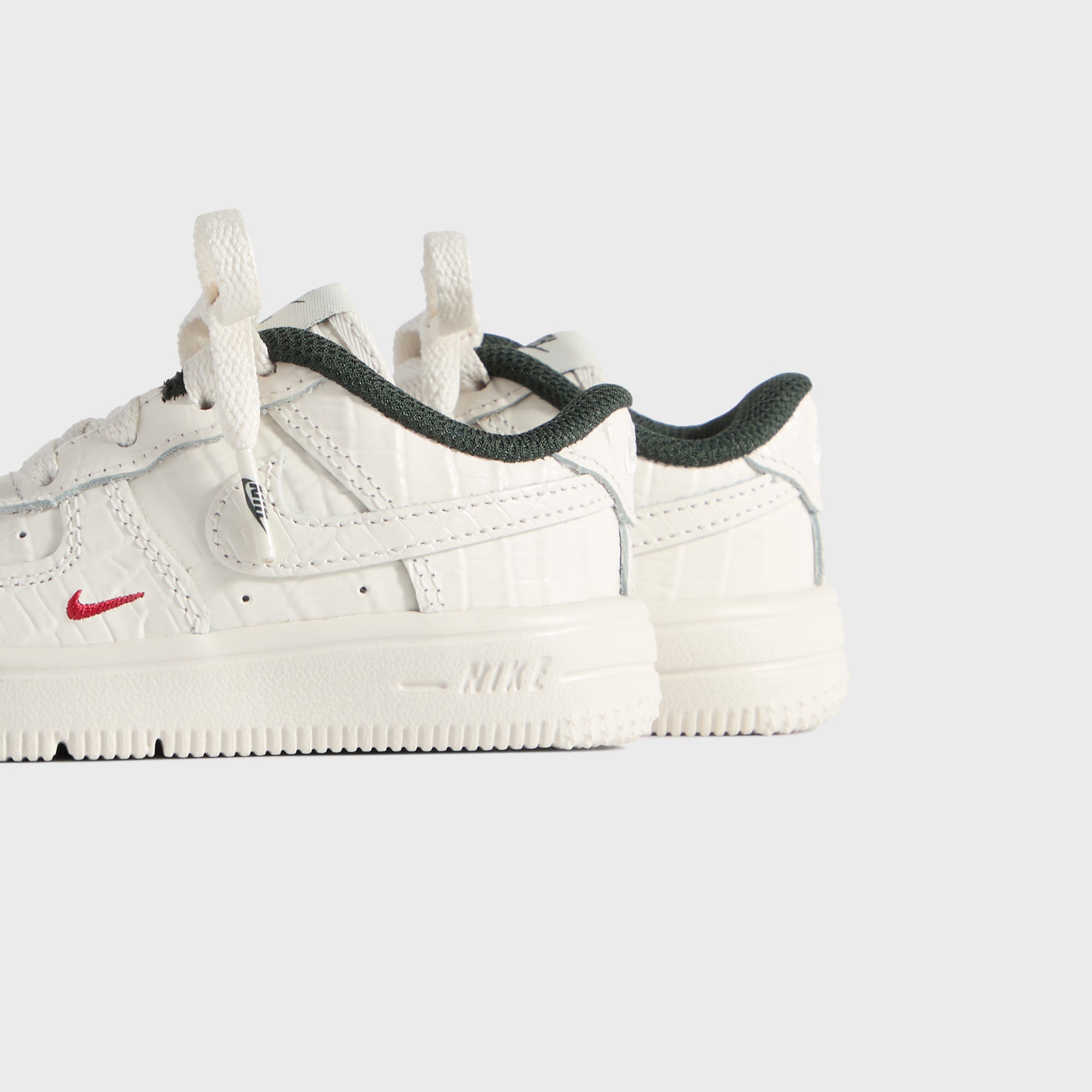 Kith for Nike TD Air Force 1 - Phantom / Black Spruce / Varsity Red - Image 3