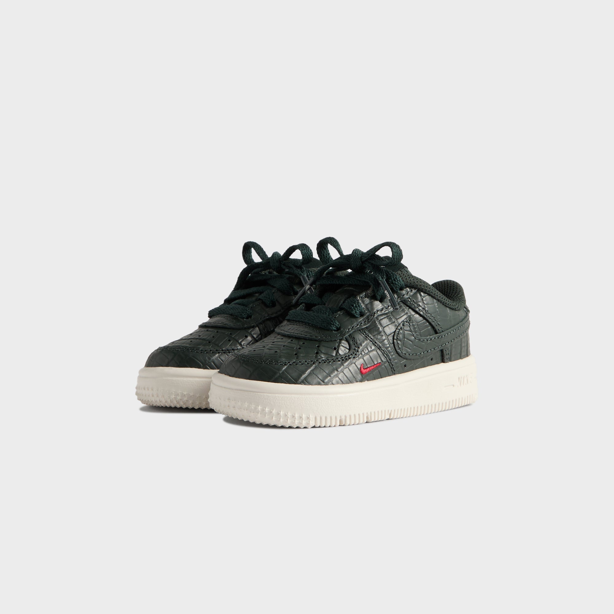Kith for Nike TD Air Force 1 - Black Spruce / Phantom / Varsity Red - Image 2