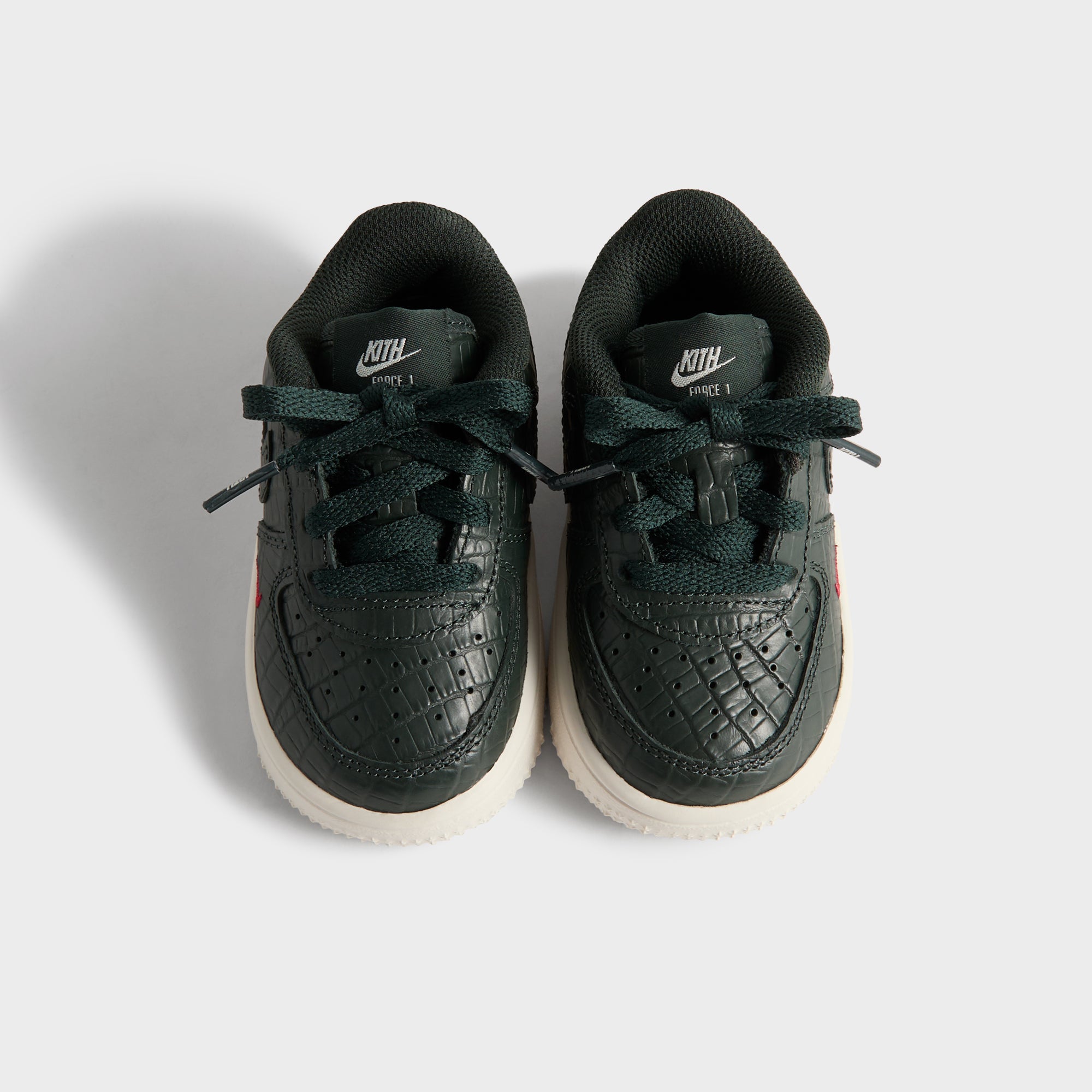 Kith for Nike TD Air Force 1 - Black Spruce / Phantom / Varsity Red - Image 6