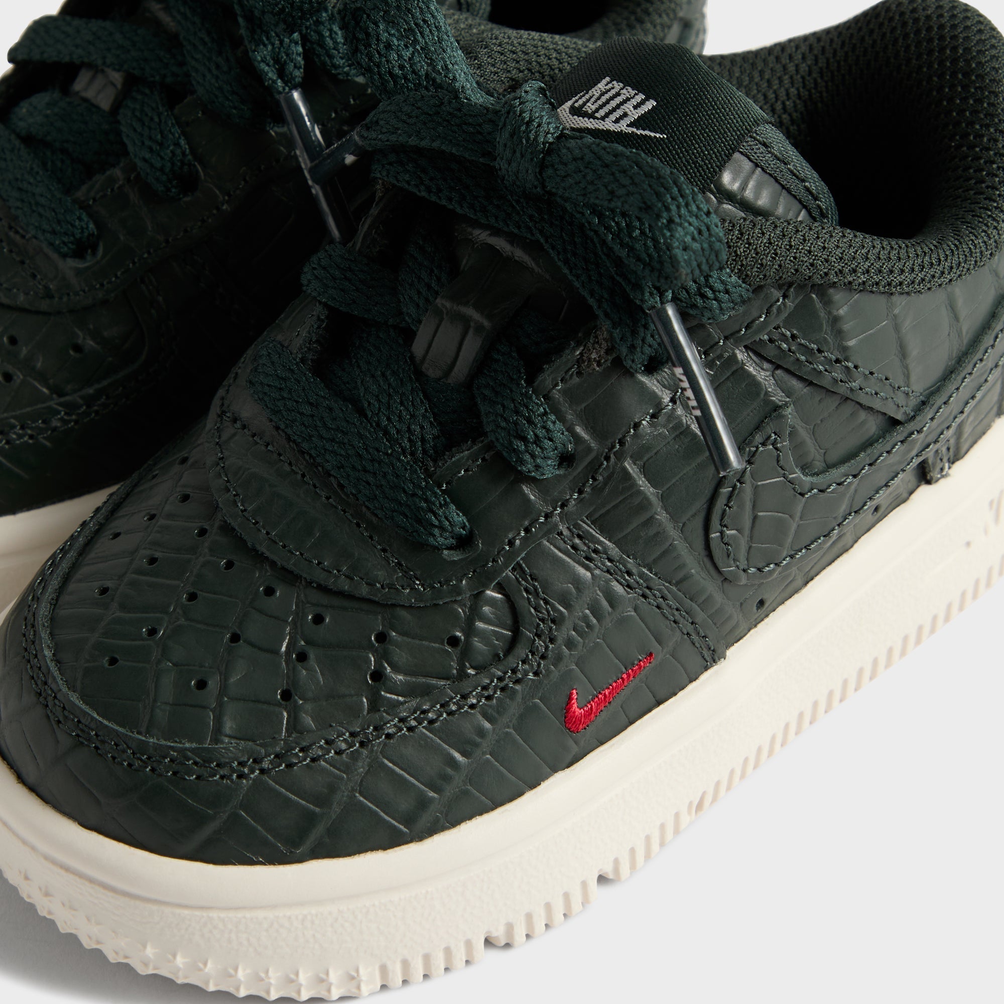 Kith for Nike TD Air Force 1 - Black Spruce / Phantom / Varsity Red - Image 10