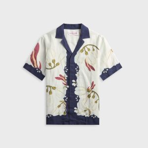 Orlebar Brown Maitan Orchis Shirt - Night Iris