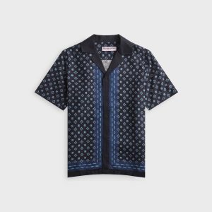Orlebar Brown Maitan Luminis Border Shirt - Night Iris