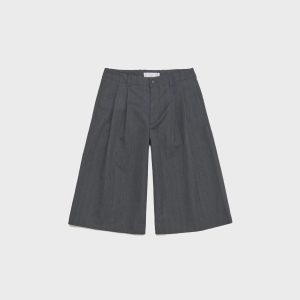 Our Legacy Split Short - Shark Pinstripe