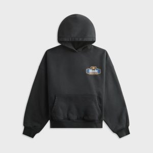 Rhude Racing Crest Hoodie - Vintage Black / Navy