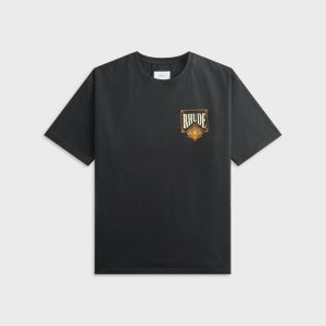 Rhude Playing Card Tee - Vintage Black / Yellow